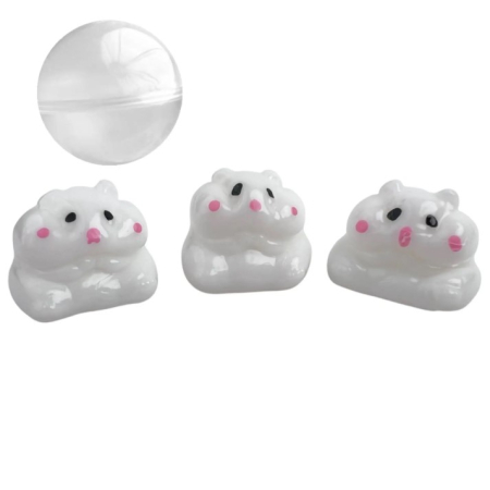 Игрушки в капсулах 48 мм Сквиш Хомяк 100 шт/уп