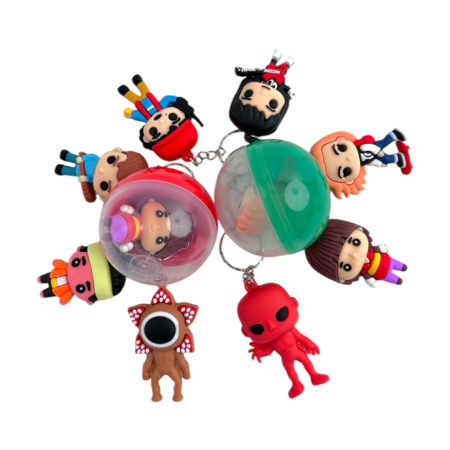 Игрушки в капсулах 53 мм Брелок Очень странные дела 50шт/уп