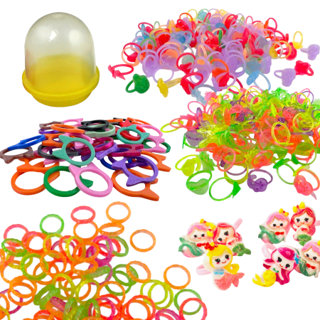 Игрушки в капсулах 28 мм Колечки 250 шт/уп