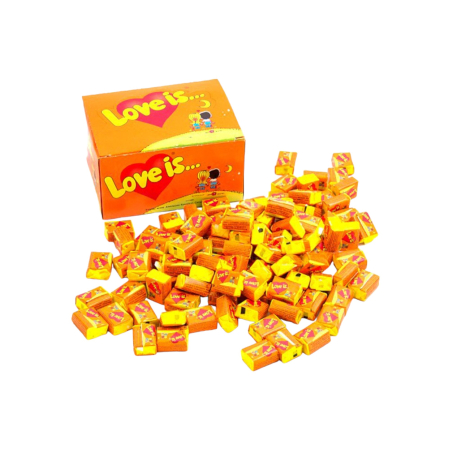 Жев. резинка Love is… Апельсин-ананас (100х4,2гр) блок