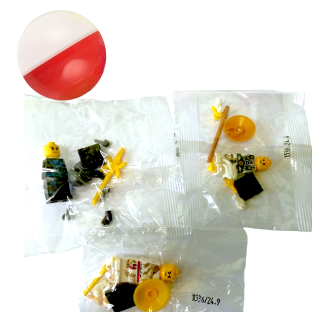 Игрушки в капсулах 53 мм Человечки с оружием 50шт/уп