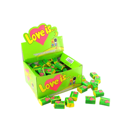 Жев. резинка Love is… Яблоко-лимон (100х4,2гр) блок