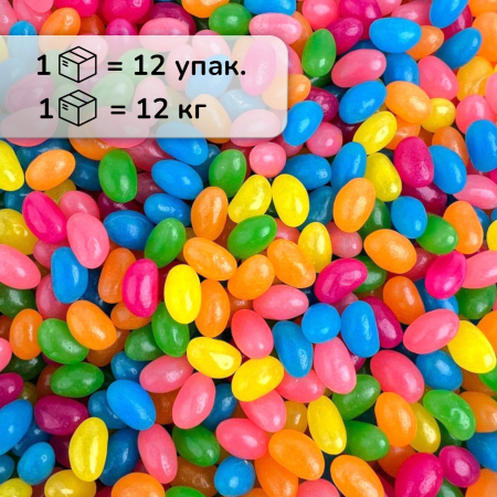 Конфеты желейные Тропические цвета коробка 12кг