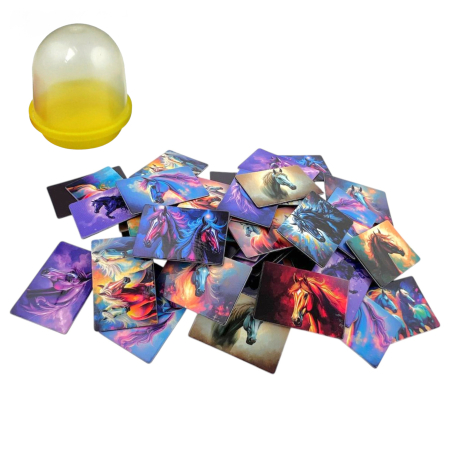 Игрушки в капсулах 28 мм Магниты Лошади 250 шт/уп