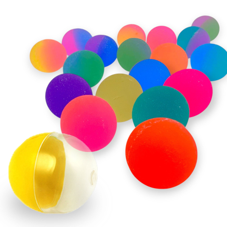 Игрушки в капсулах 34х30 мм Мяч-прыгун Микс 1 25мм 250 шт/уп