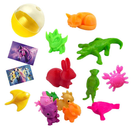 Игрушки в капсулах 34х30 мм Животный мир 250 шт/уп