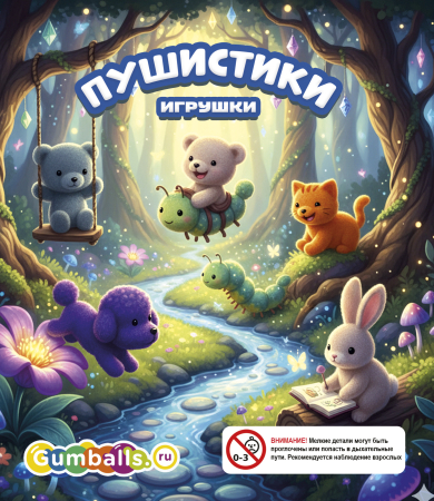 Дисплей для витрины ТА Small игрушки "Пушистики"