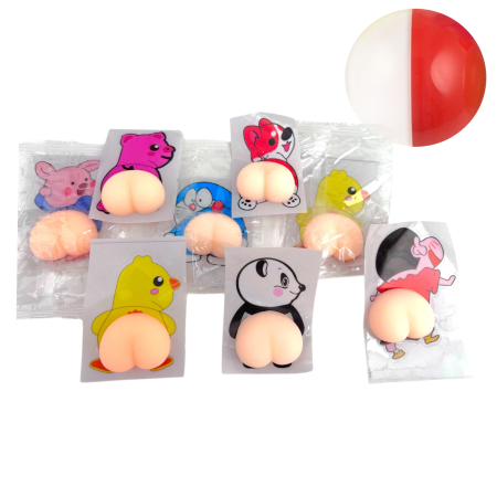 Игрушки в капсулах 53 мм Наклейка антистресс 50 шт/уп