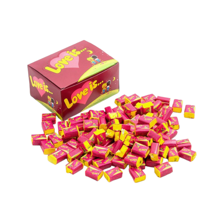 Жев. резинка Love is… Вишня-лимон (100х4,2гр) блок