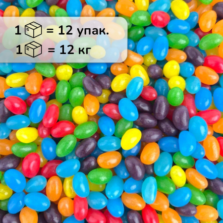Конфеты желейные Цвета радуги коробка 12кг