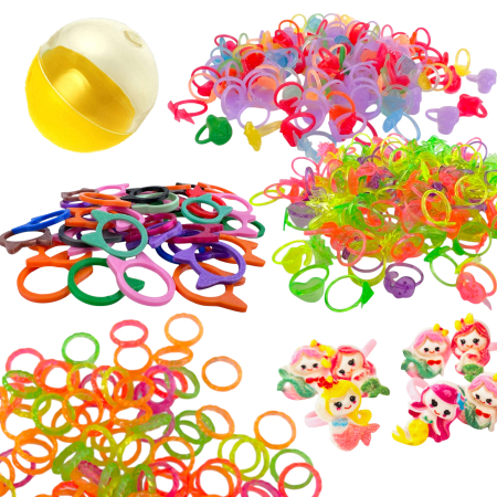 Игрушки в капсулах 34х30 мм Колечки 250 шт/уп