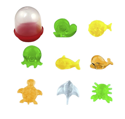 Игрушки в капсулах 28 мм Прозрачный Океанариум 250 шт/уп