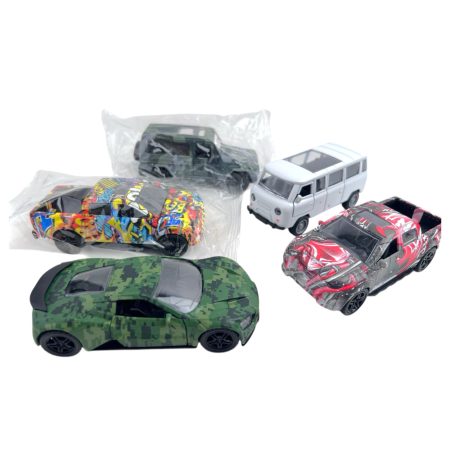 Игрушка модель машинки, металл, в ассортименте, 12 шт/уп
