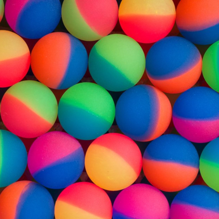 Мячи прыгуны 32 мм Цветной лед