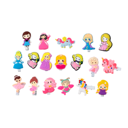 Заколки зажимы Принцессы (1 упак.= 1 вид - 200 шт)