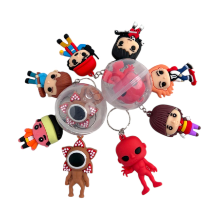 Игрушки в капсулах 48 мм Брелок Очень странные дела 100 шт/уп
