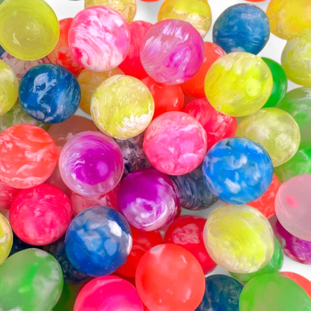 Мячи прыгуны 25 мм "Морозный жемчуг" 100 шт