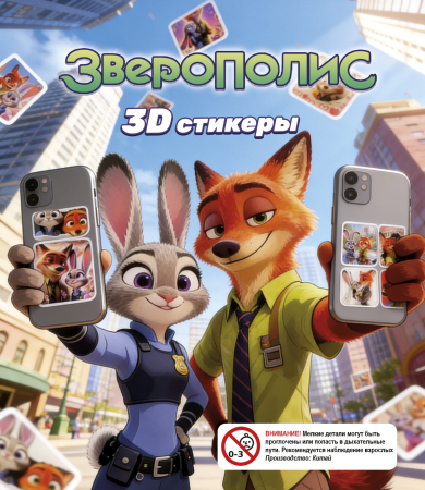 Дисплей для витрины ТА Small "Игрушка Стикер Зверополис"