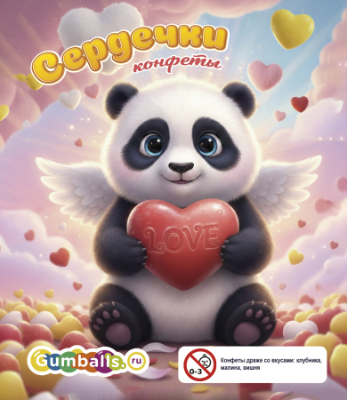 Дисплей для витрины ТА Small конфеты-драже "Сердечки"