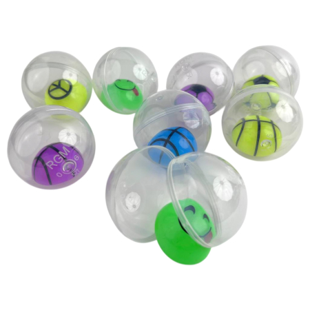 Игрушки в капсулах 48 мм Попрыгунчик-Половинка 100 шт/уп