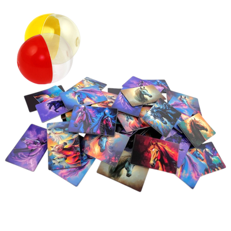 Игрушки в капсулах 34х30 мм Магниты Лошади 250 шт/уп