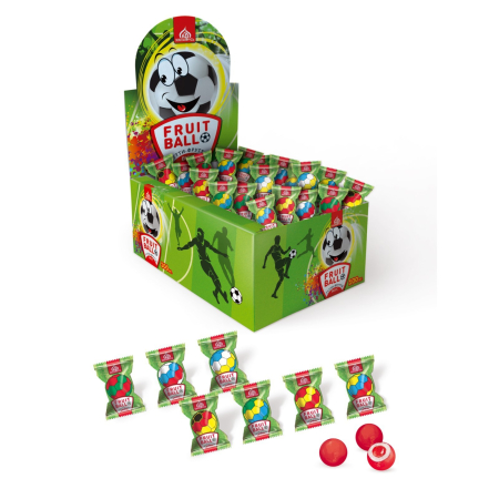 Жев. резинка Фрут Болл мяч тутти-фрутти, с жидким центром (1*12*100) шоу-бокс