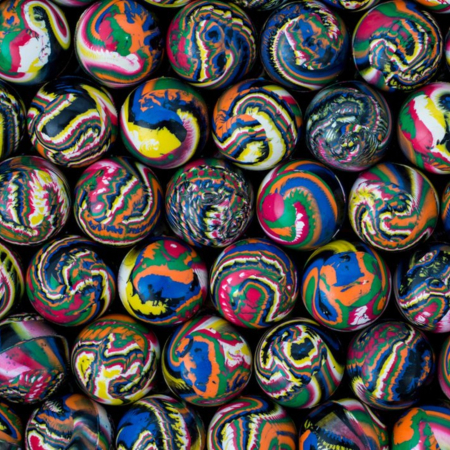 Мячи прыгуны 45 мм Калейдоскоп, 25 шт/уп