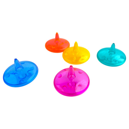 Игрушка Волчок цветной прозрачный 100 шт/уп