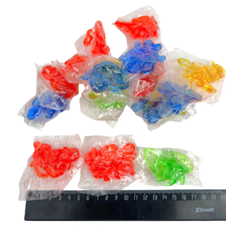 Игрушка Тянучка на палец животные 200 шт 