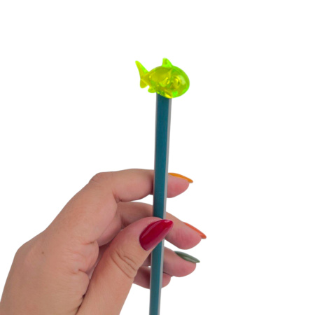 Игрушка Колпачок на карандаш "Океанариум прозрачный" 200 шт/уп