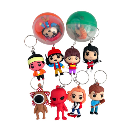 Игрушки в капсулах 53 мм Брелок Очень странные дела 50шт/уп