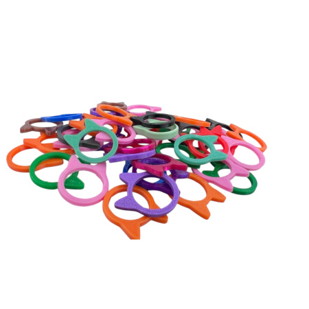 Колечки "Котики" микс 250 шт/уп