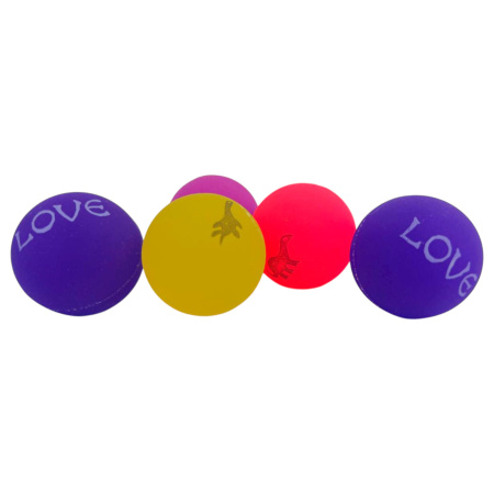 Мячи попрыгунчики Флер 45мм, набор 5 шт.