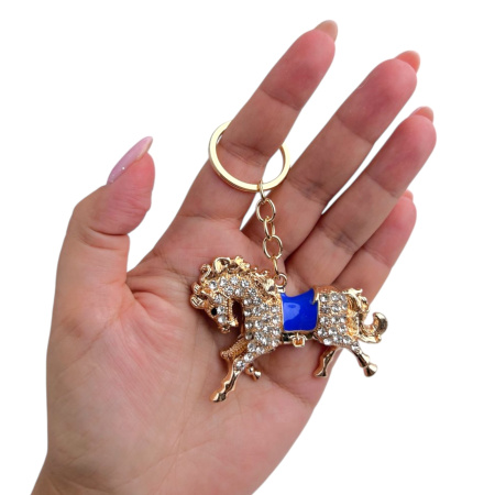 Брелок со стразами, в ассортименте, 12 шт/уп