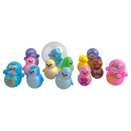 Игрушки в капсулах 48 мм Неваляшки Звери 100 шт/уп