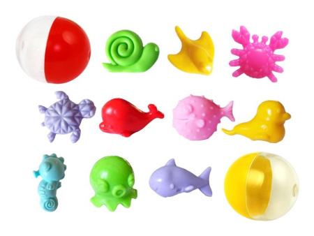 Игрушки в капсулах 34х30 мм Океанариум 250 шт/уп