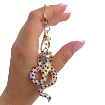 Брелок со стразами, в ассортименте, 12 шт/уп