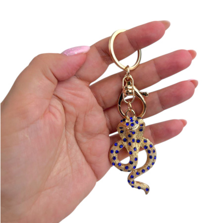 Брелок со стразами, в ассортименте, 12 шт/уп