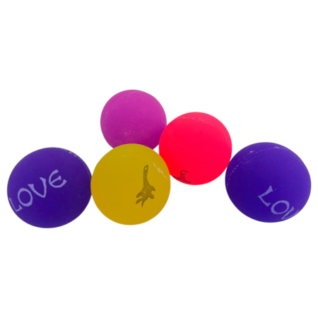 Мячи попрыгунчики Флер 45мм, набор 5 шт.