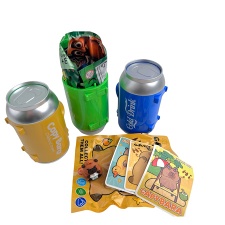 Игрушка+вкладыши в банке-сюрпризе, в ассортименте, 12 шт/уп