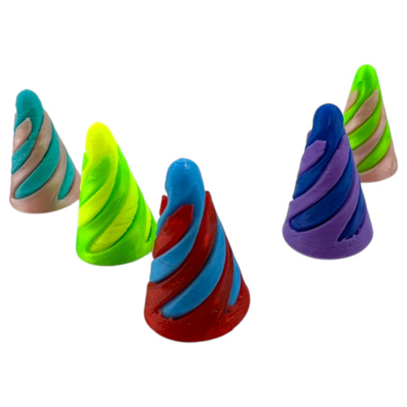 Игрушки в капсулах 34х30 мм Спиральки 3D 250 шт/уп