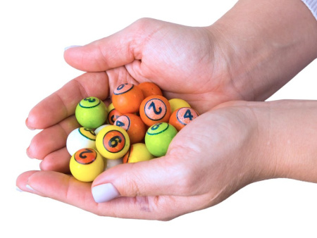 RUSGUM Бильярд с рисунком 24 мм 7*180 штук