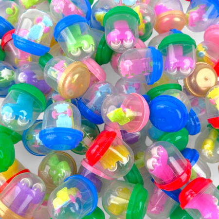 Игрушки в капсулах 28 мм Ралли 250 шт/уп