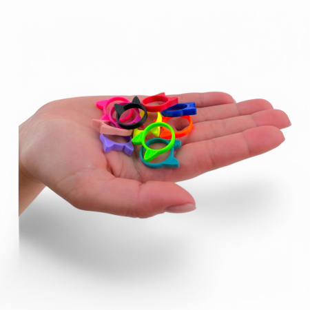 Игрушки в капсулах 34х30 мм  Колечки с ушками  250 шт/уп