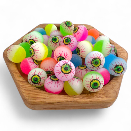 Мячи прыгуны 25 мм Глазки градиент 100 шт