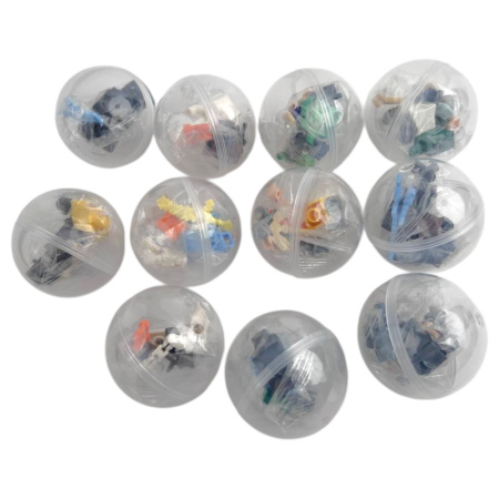 Игрушки в капсулах 48 мм Человечки-строители, 100 шт/уп