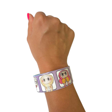 Игрушка браслет Slap (слэп/хлоп) Лабубу 100 шт